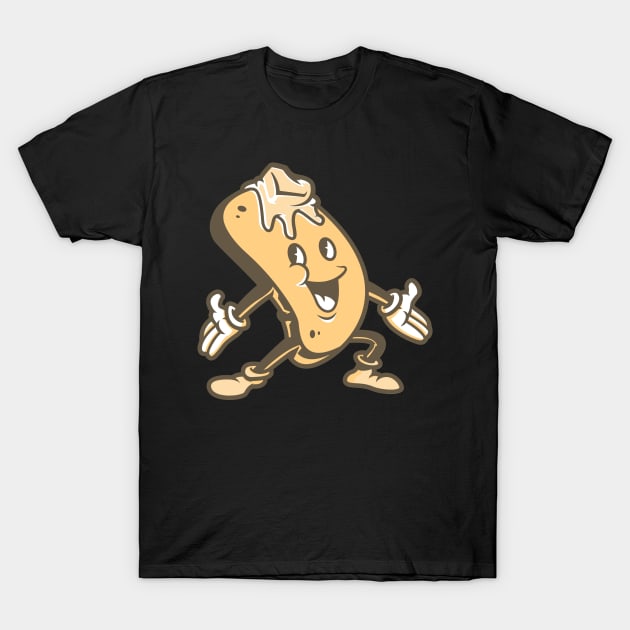 Retro Cartoon Cute Pancake T-Shirt by InkyArt